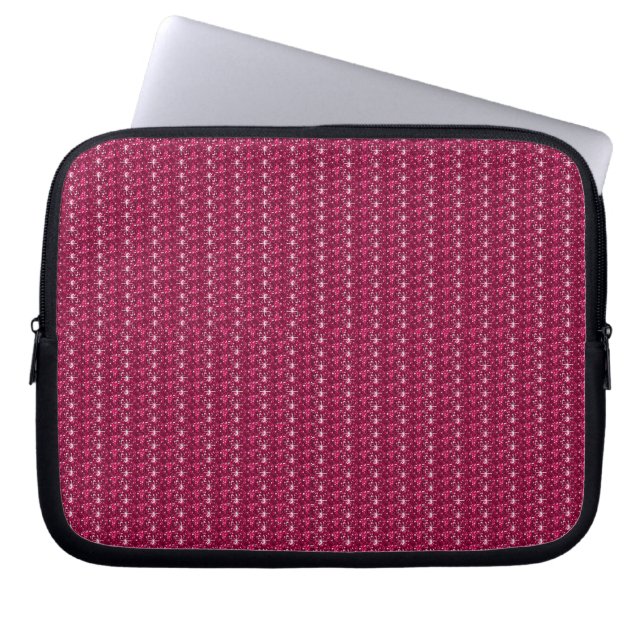 LaptopSleeve Maroon Glitter Laptop Sleeve (Front)