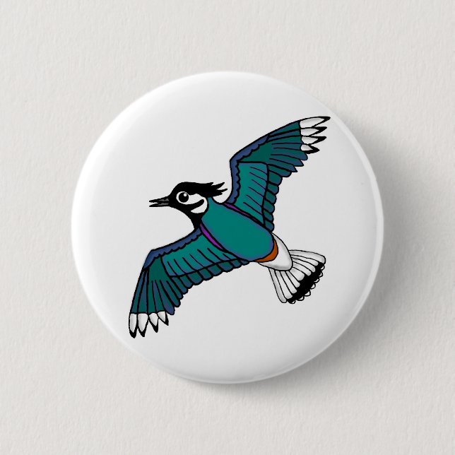 Lapwing Pin Badge (Front)
