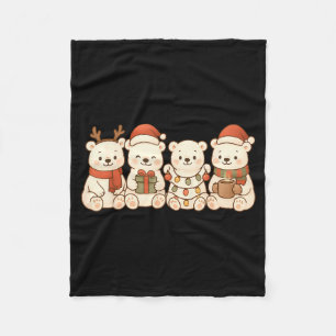 Lar Bears Kids Boys Girls Christmas Lar Bears  Fleece Blanket