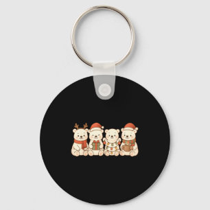 Lar Bears Kids Boys Girls Christmas Lar Bears  Key Ring