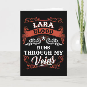 Lara Blood Runs Through My Veins Family Christmas  Card