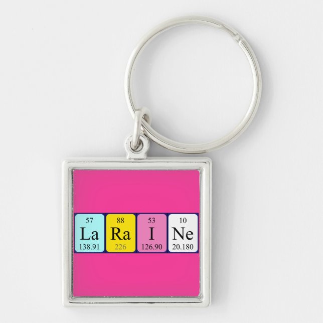 Laraine periodic table name keyring (Front)