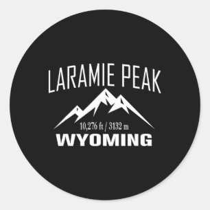 Laramie Peak Wyoming Climbing Summit Club Outdoor  Classic Round Sticker