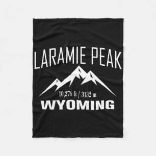 Laramie Peak Wyoming Climbing Summit Club Outdoor Fleece Blanket