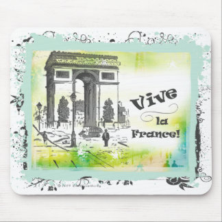 L'Arc de Triomphe Collage Art Mouse Pad