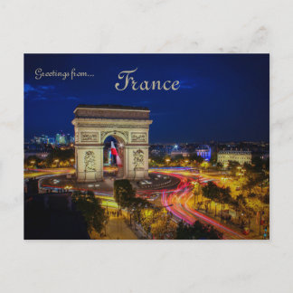 L'Arc de Triomphe de l'Etoile Paris France Postcard