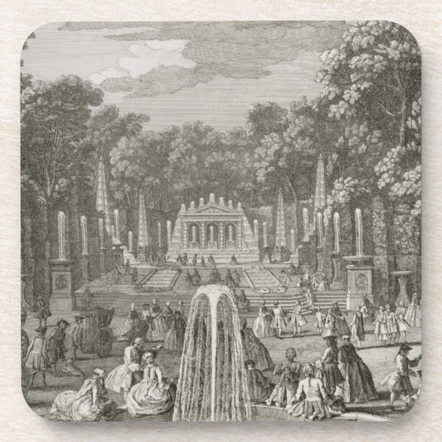 L'Arc de Triomphe, Versailles (engraving) Coaster (Front)