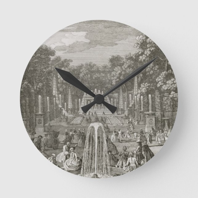 L'Arc de Triomphe, Versailles (engraving) Round Clock (Front)