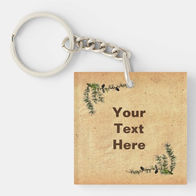 Larch Branch Key Ring (Front)