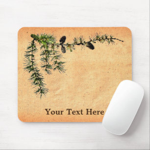 Larch Branch Mouse Pad