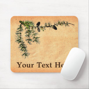 Larch Branch Mouse Pad