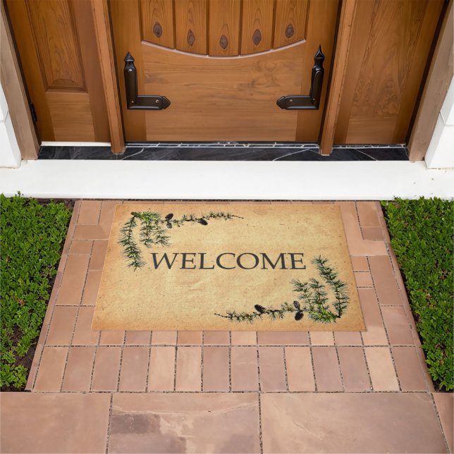 Larch Branches - Welcome Doormat (Outdoor)