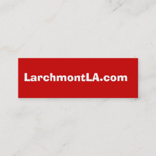 LarchmontLA.com Mini Business Card