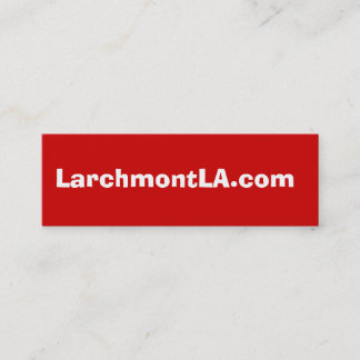 LarchmontLA.com Mini Business Card