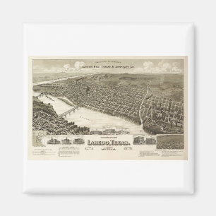 Laredo Texas in 1890 Magnet