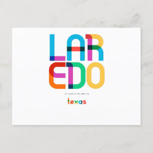 Laredo Texas Mid Century, Pop Art, Postcard