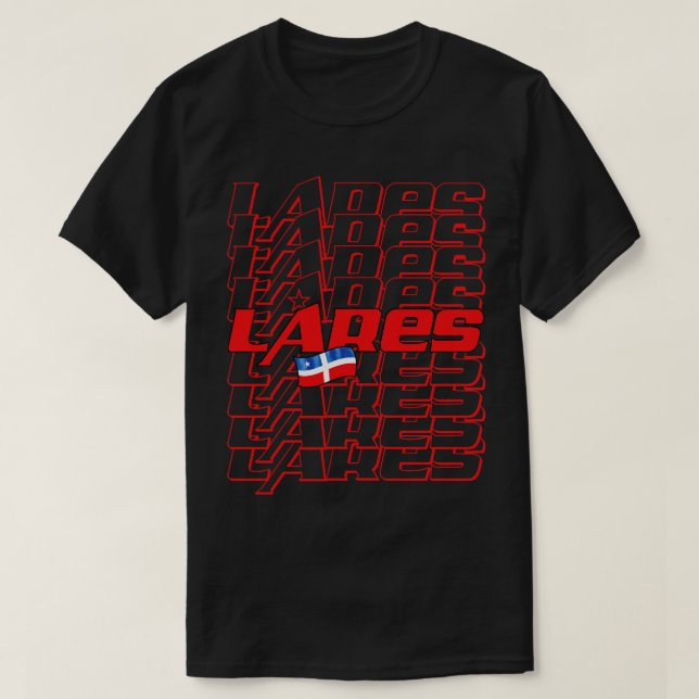 Lares Cascade text T-Shirt (Design Front)