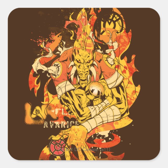 Larfleeze - Agent Orange 10 Square Sticker (Front)