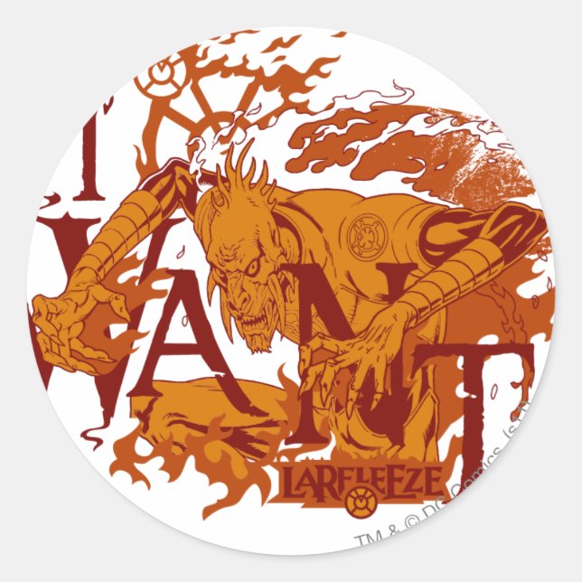 Larfleeze - Agent Orange 12 Classic Round Sticker (Front)