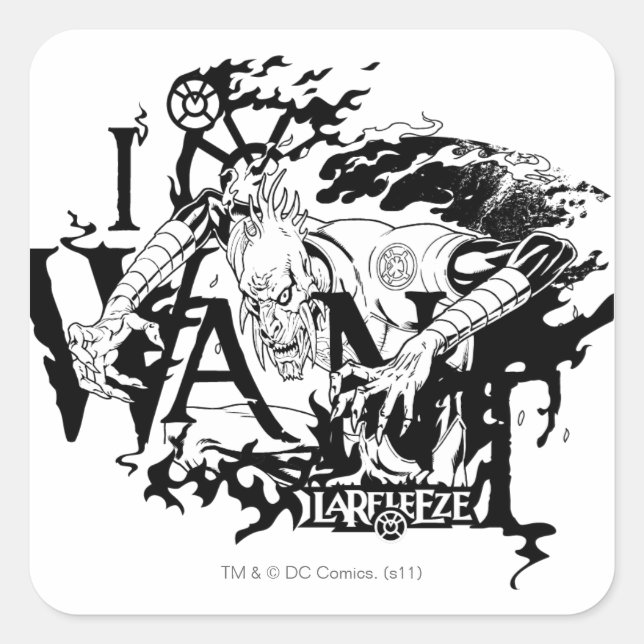 Larfleeze - Agent Orange 13 Square Sticker (Front)