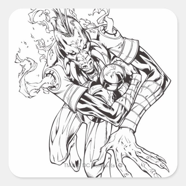 Larfleeze - Agent Orange 9 Square Sticker (Front)