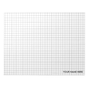 Large 11" x 8.5" Graph Paper Note Pad