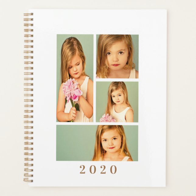 LARGE 2020 Custom Photo Planner Journal Diary (Front)
