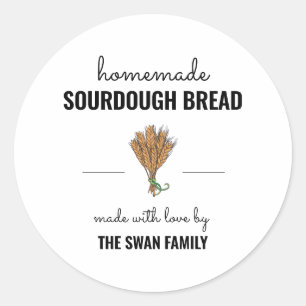 Large 3" Homemade Bread Label Sticker