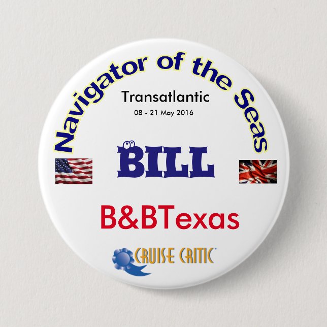 Large, 3 Inch Round Button (Front)