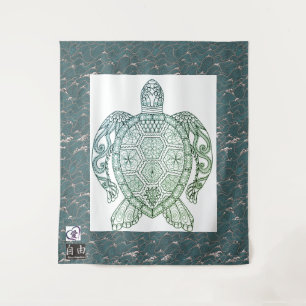 LARGE (68" x 80") TURTLE TAPESTRY