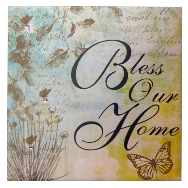 Large (6" X 6") Ceramic Photo Tile (Front)