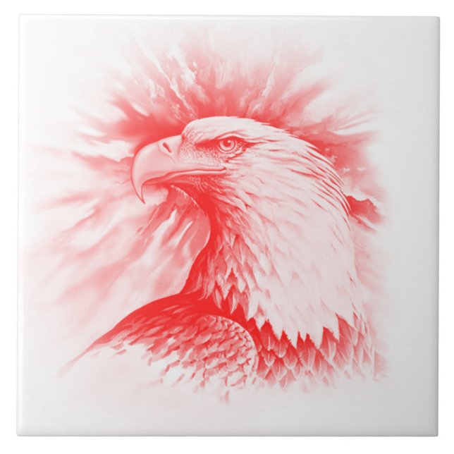 Large (6" X 6") Ceramic Photo Tile (Front)