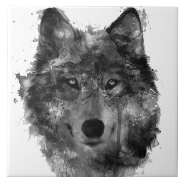 Large (6" X 6") Ceramic Photo Tile (Front)