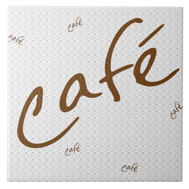 Large (6" X 6") Ceramic Photo Tile (Front)