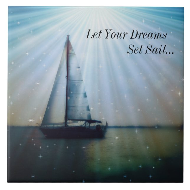 Large (6" X 6") Ceramic Photo Tile (Front)