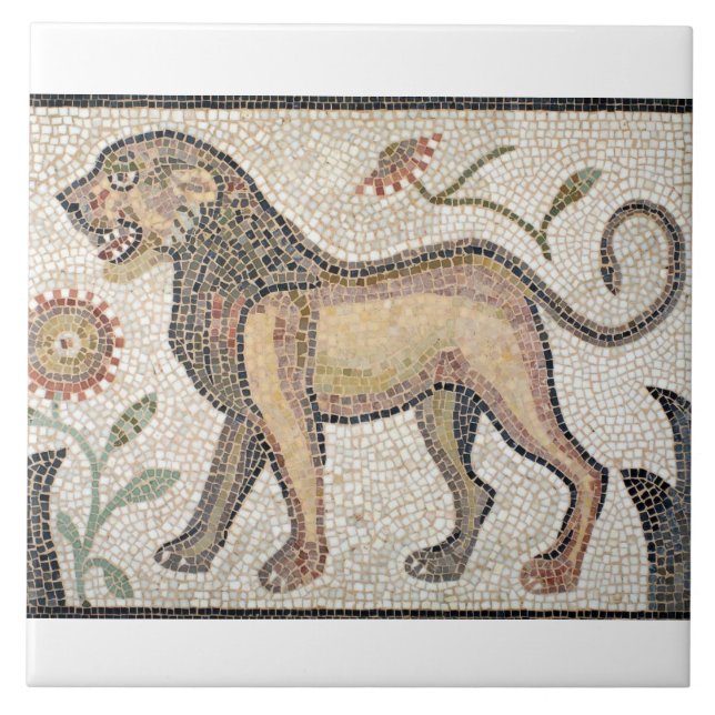 Large (6" x 6") Ceramic Photo Tile/Roman mosaics Ceramic Tile (Front)