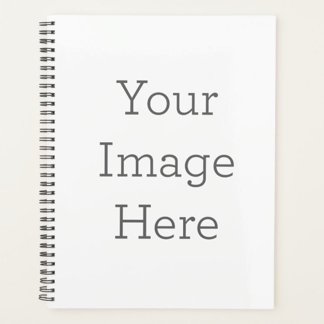 Standard (21.6 cm x 27.9 cm), Hard Cover, Black Spiral Planner (Front)