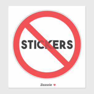 Large 8"x8" Custom-Cut "No Stickers" Vinyl Sticker