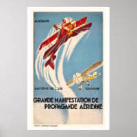 Large Aerial Propaganda Event Vintage Exhibition