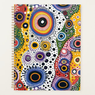 Large Agenda with Psychedelic Pattern
