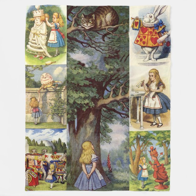 Large Alice in Wonderland Blanket (Front)