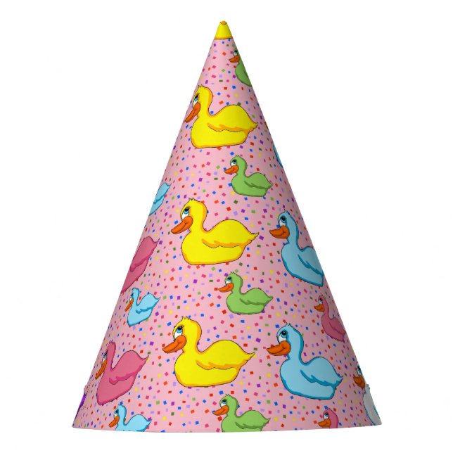 Large and Small Ducks Party Hats (Front)