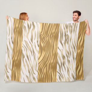 Large Animal Print Satin Fleece Blanket