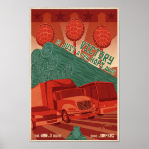 Large - Arcade game propaganda poster