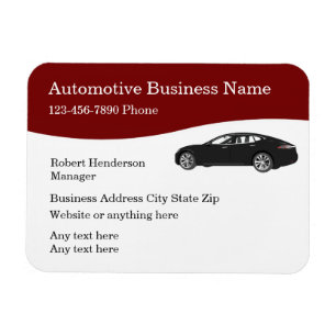 large Automotive Flexible Business Magnets