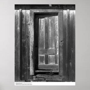 Large Barn Door, UC Santa Cruz, March 1962 Poster