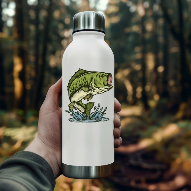 Large Bass Fish Illustration | Die-Cut Sticker (Large Mouth Bass Fish  | Die-Cut Sticker by PiggyPrint Stickers. )