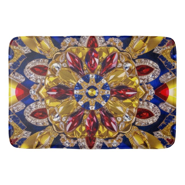 Large bath mat with Colombia Colours (Front)