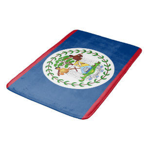 Large bath mat with flag of Belise