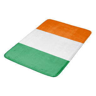 Large bath mat with flag of Ireland